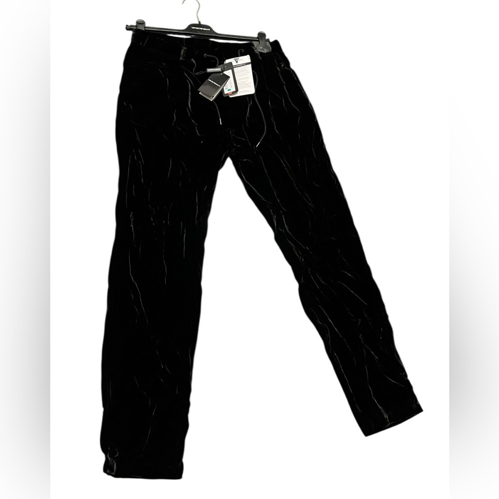 Emporio Armani Men's Corduroy Pants in Black